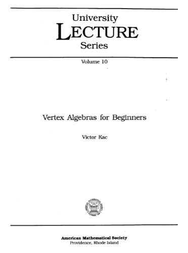 Vertex algebras for beginners