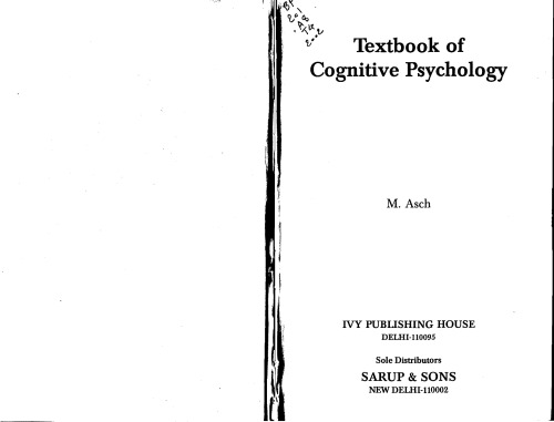 Textbook of Cognitive Psychology