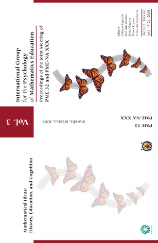 Proceedings of the 31st Conference of the International Group for the Psychology of Mathematics Education and PME-NA XXX Volume 3