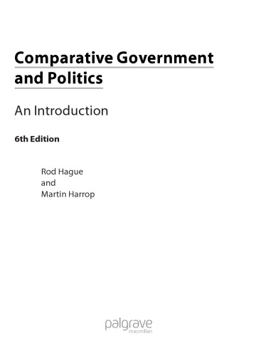 Comparative Government and Politics: An Introduction