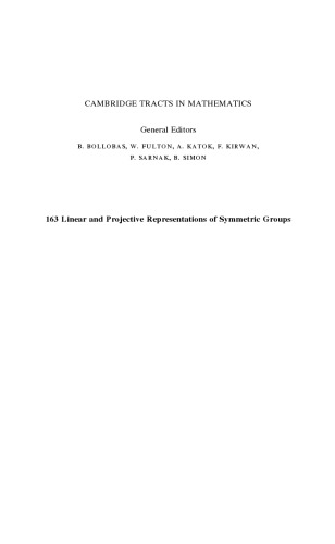 Linear and projective representations of symmetric groups