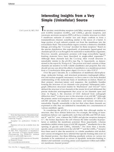 Anesthesia & Analgesia Vol 110  Issue 1 Jan 2010