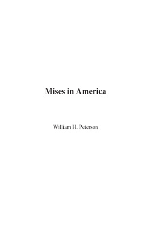 Mises in America