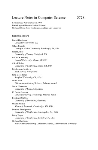 Algebra and Coalgebra in Computer Science: Third International Conference, CALCO 2009, Udine, Italy, September 7-10, 2009. Proceedings