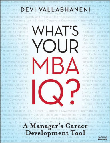 What's Your MBA IQ: A Manager's Career Development Tool