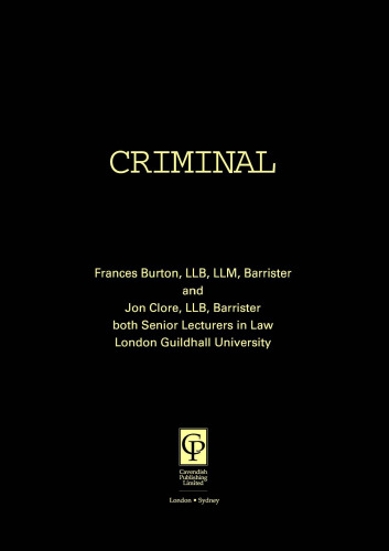 Criminal Litigation