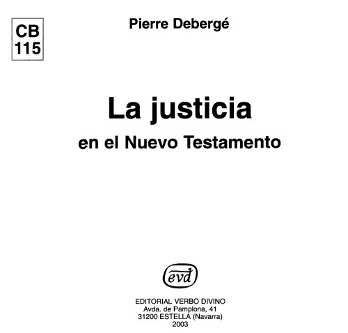 La Justicia en el Nuevo Testamento