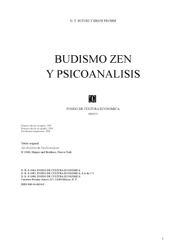 Budismo zen y psicoanalisis