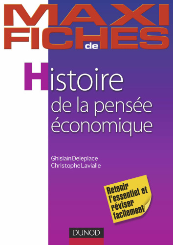 Maxi fiches - Histoire de la pensee economique