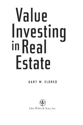 Value Investing in Real Estate