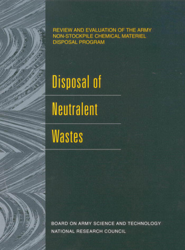 Disposal of Neutralent Wastes