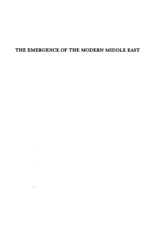 Emergence of the Modern Middle East