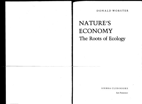 Nature's Economy: The Roots of Ecology