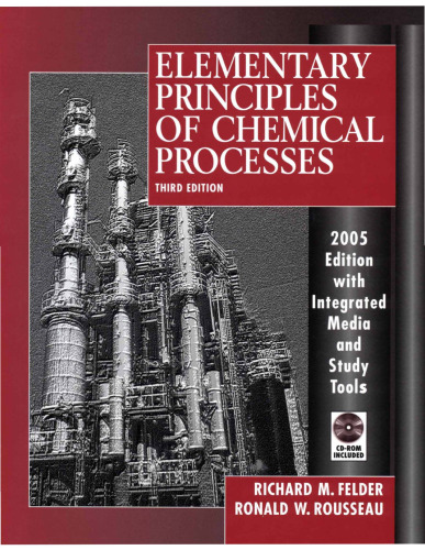 Elementary Principles of Chemical Processes, 3rd edtion