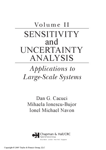 Sensitivity and Uncertainty Analysis, Volume II Applications to Large-Scale Systems