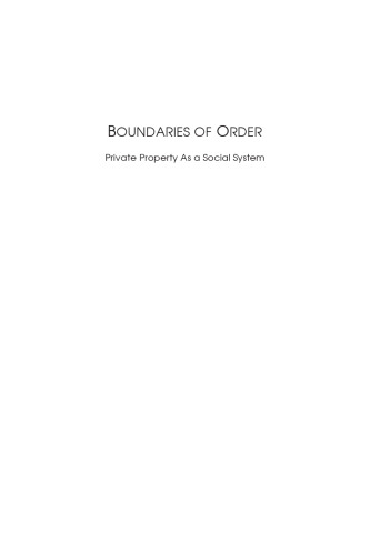 Boundaries of Order