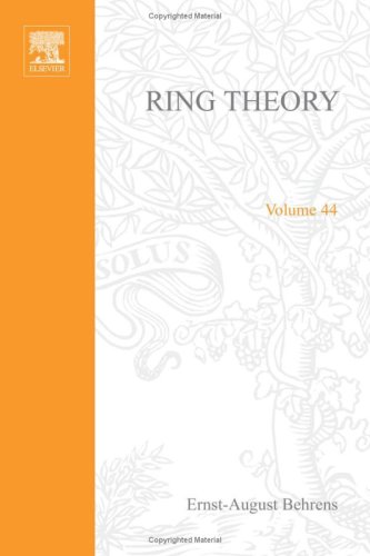 Ring Theory (Pure and Applied Mathematics 44)