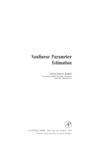 Nonlinear Parameter Estimation