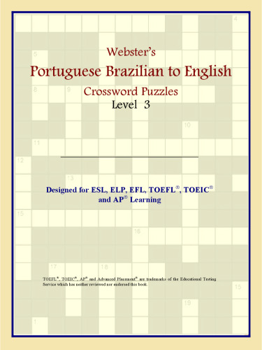 Webster's Portuguese Brazilian to English Crossword Puzzles: Level 3