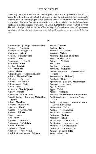 The Encyclopaedia of Islam Index (Encyclopaedia of Islam New Edition)