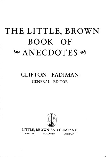 The Little, Brown Book of Anecdotes