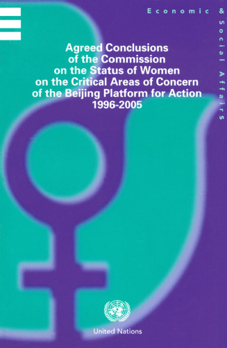 Agreed Conclusions of the Commission on the Status of Women on the Critical Areas of Concern on the Beijing Platform for Action 1996-2005