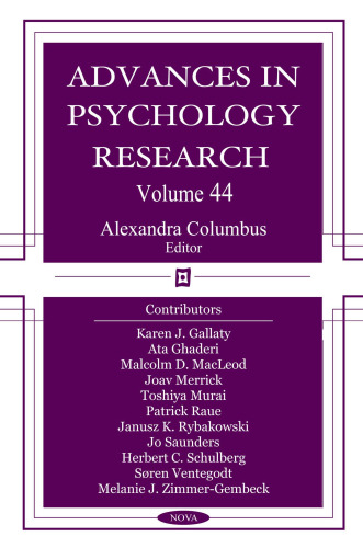 Advances in Psychology Research Volume 44