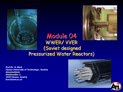 VVER- Russian Reactor type overview