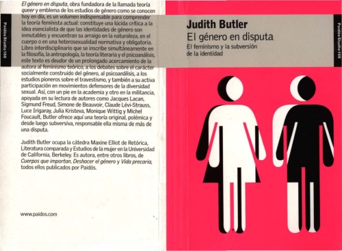 El genero en disputa: El feminismo y la subversion de la identidad (Studio)