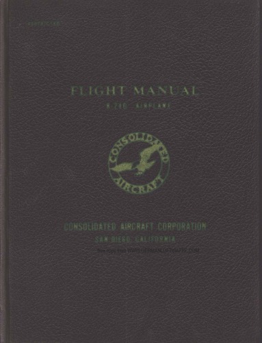 Flight manual Liberator B-24 D