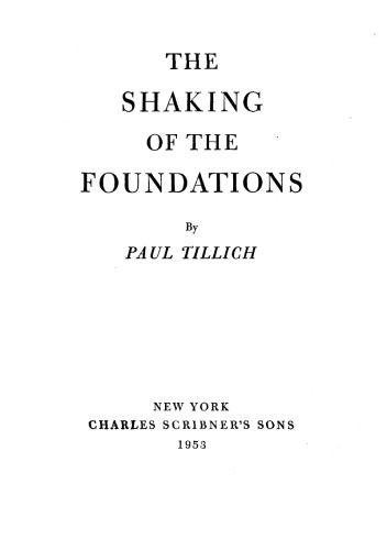 The Shaking of the Foundations