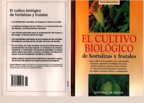 Cultivo Biologico de Hortalizas y Frutales  Spanish