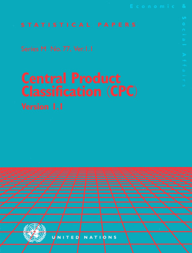 Central Product Classification (CPC) Version 1.1 (Statistical Papers)