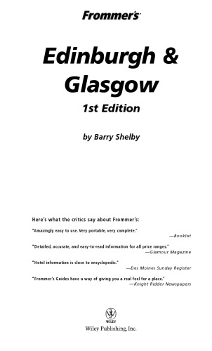 Frommer's Edinburgh & Glasgow (Frommer's Complete)