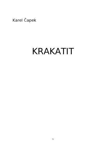 Krakatit