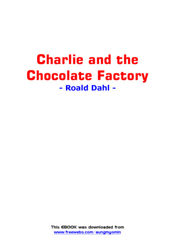 Charlie and the Chocolate Factory