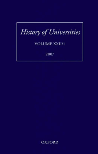 History of Universities: Volume XXII 1