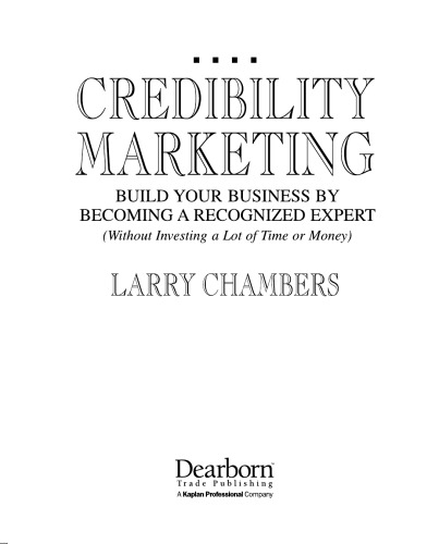 Credibility Marketing