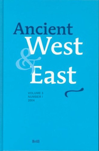 Ancient West & East, Volume 3, No 1 (2004)