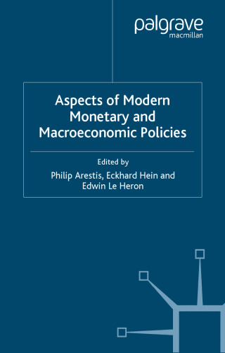 Aspects of Modern Monetary and Macroeconomic Policies