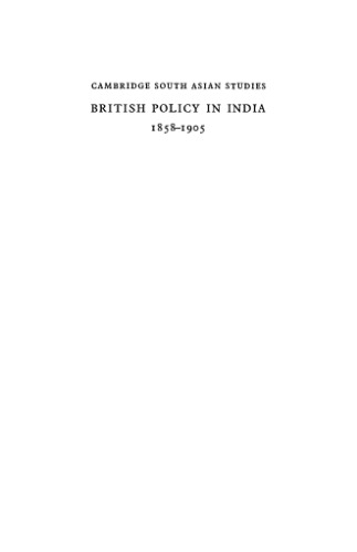 British Policy in India 1858-1905