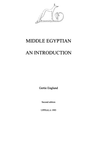 Middle Egyptian - An Introduction