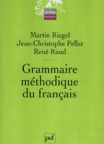 Grammaire methodique du francais