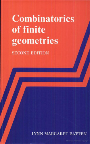 Combinatorics of Finite Geometries, Second Edition