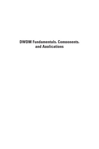 DWDM Fundamentals, Components, and Applications