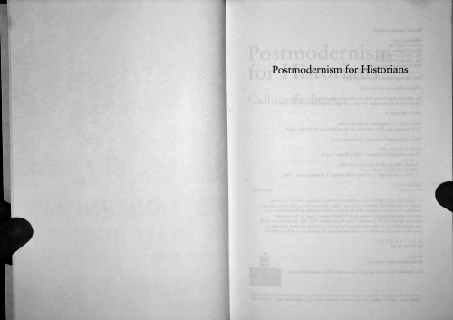 Postmodernism for Historians