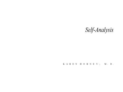 Self-Analysis