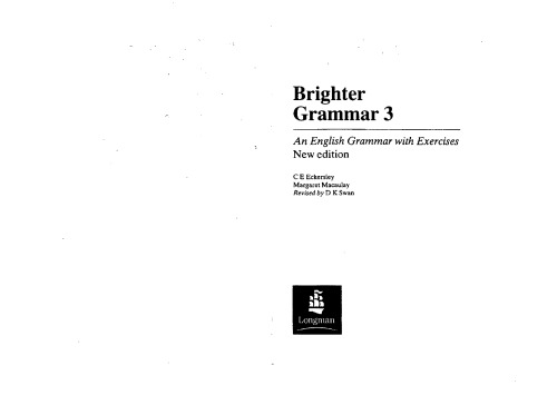 Brighter Grammar 3: An English Grammar with Exercises