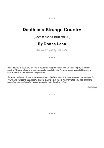 Death in a Strange Country