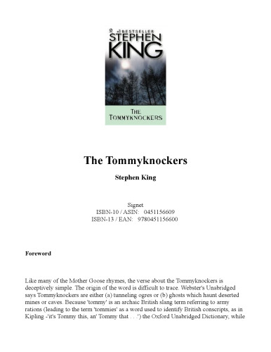 The Tommyknockers (Signet)